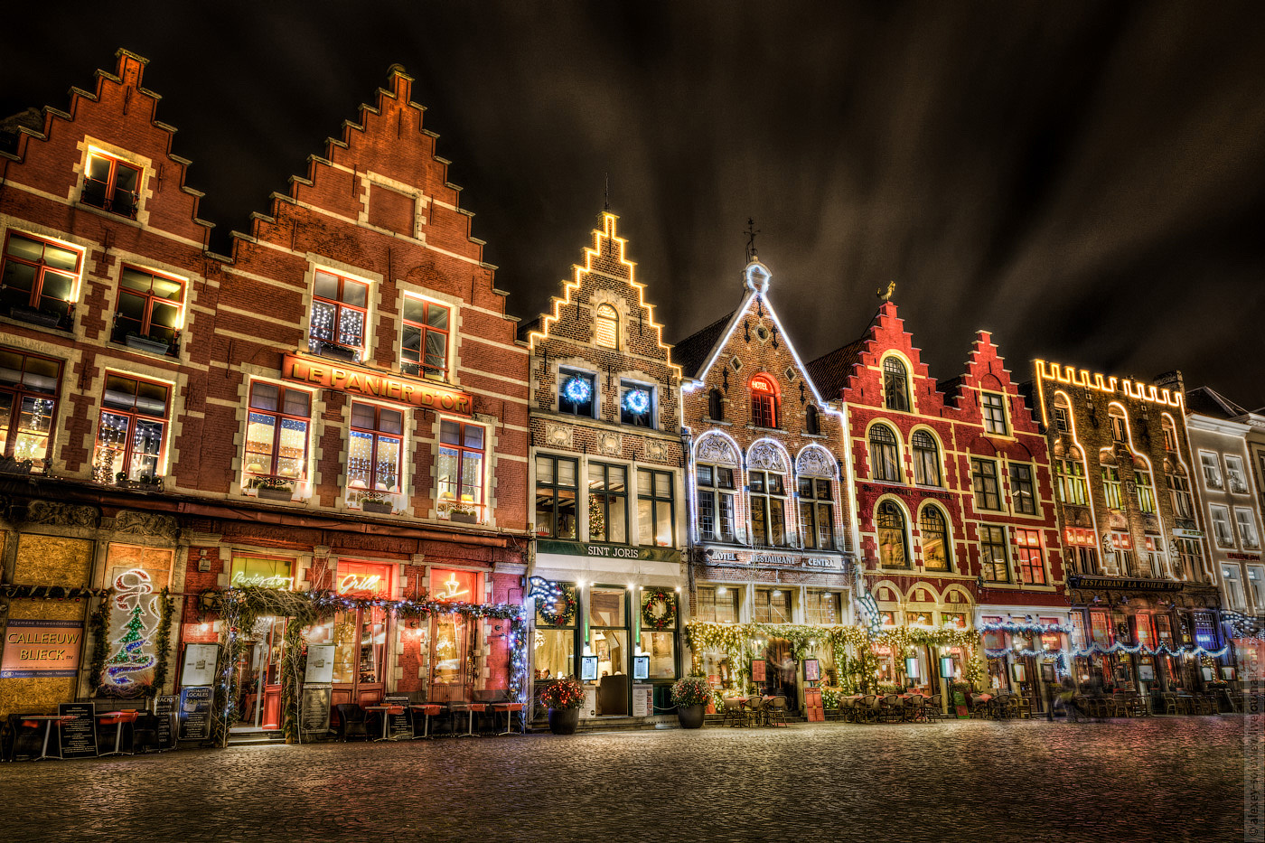 Брюгге Бельгия Рождество